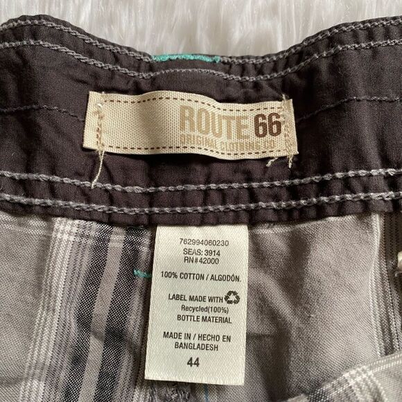 Route 66 Plaid Shorts with Belt Mens Size 44 - Picture 5 of 7